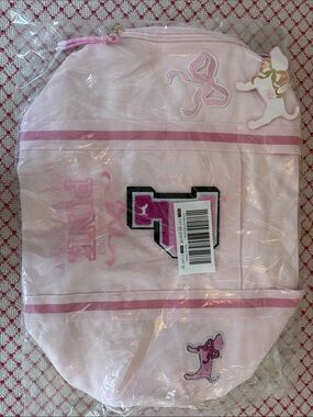 PINK x Loveshackfancy x Victorias Secret Light Pink duffle bag with Logo